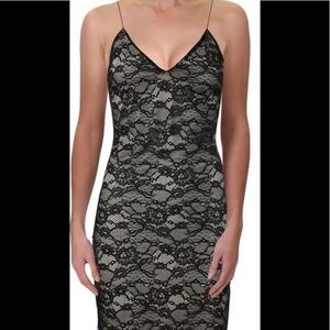 Sexy Black lace style dress- small